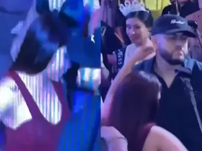 Bryan Torres es captado bailando con otra mujer en medio de la pelea de Samahara.