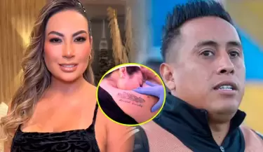 Pamela Lpez se quita tatuaje donde apareca con Christian Cueva y sus hijos.