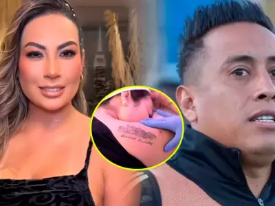 Pamela Lpez se quita tatuaje donde apareca con Christian Cueva y sus hijos.