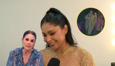 Pamela Franco aclara ausencia en entrevista con Rebeca Escribens.