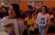 Madre de familia lleva foto de su hijo fallecido al colegio para recibir su diploma en su graduacin