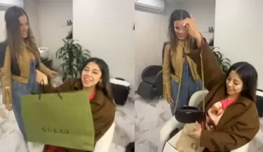 Alejandra Baigorria le regala cartera Gucci a Zully