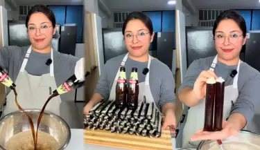 Repostera peruana causa furor con marcianos de cerveza negra.