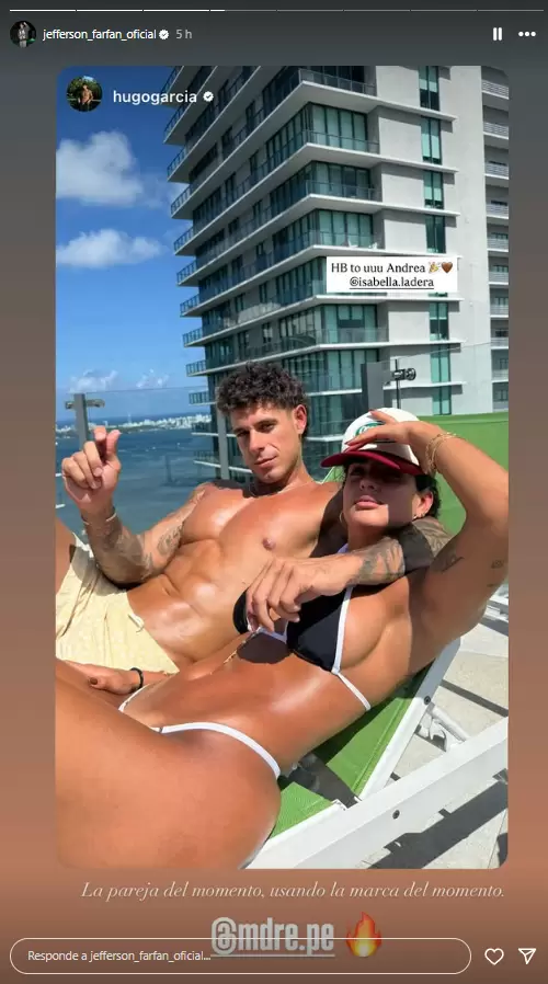 Jefferson Farfn 'echa' a Hugo Garca. (Instagram)