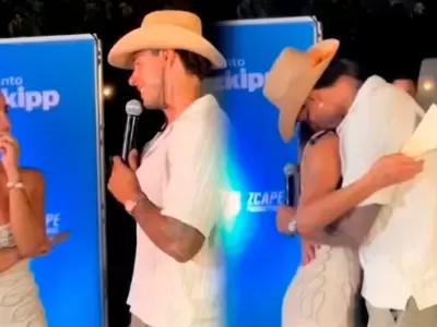 Hugo Garca dedica tiernas palabras a Isabella Ladera frente a su familia