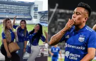 Orgullosa! Pamela Franco luce la camiseta del Emelec en medio de su visita a Christian Cueva