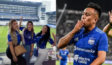 Pamela Franco se luce con la camiseta del Sport Emelec