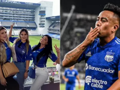 Pamela Franco se luce con la camiseta del Sport Emelec