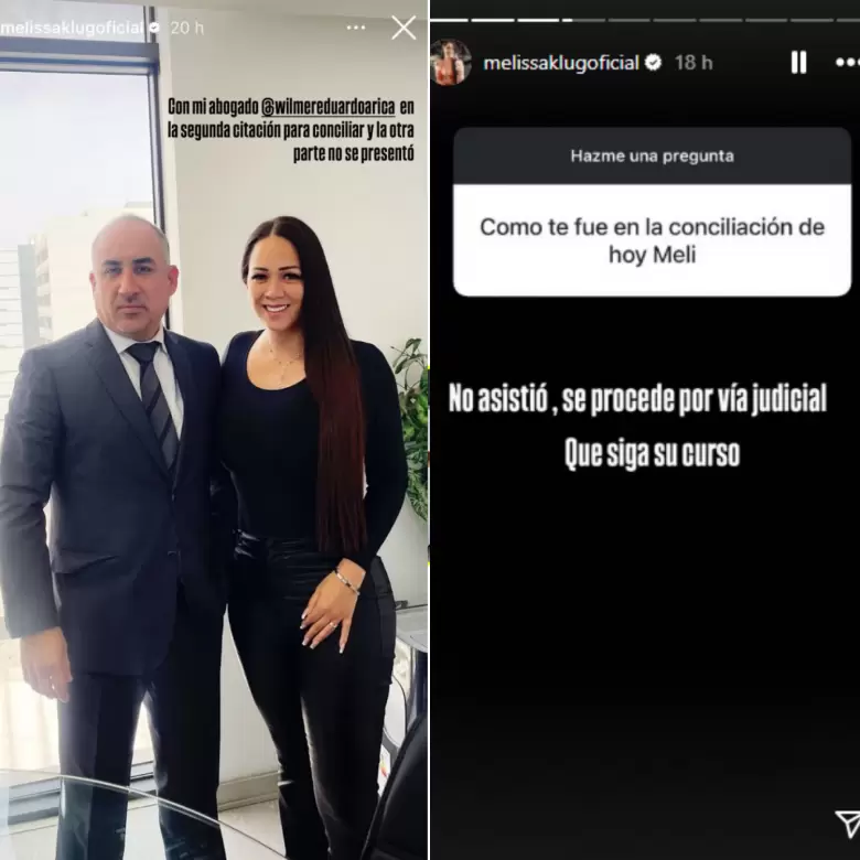 Jefferson Farfn no asisti a conciliacin y Melissa Klug anuncia juicio