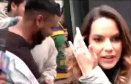 Empujones y jalones! As salieron Giselo y Valeria Piazza de Amrica TV tras el regreso de "Amrica Hoy"
