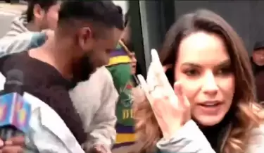 Giselo y Valeria Piazza salen entre jalones tras regreso de "Amrica Hoy".