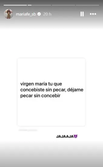 El mensaje de Maria Fe