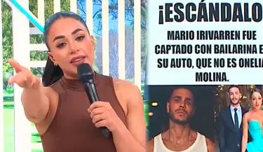 Onelia Molina sorprende en "Amrica Hoy" al anunciar falso ampay de Mario Irivarren.