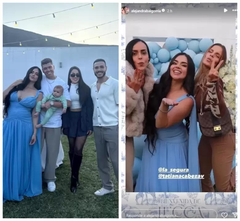 Alejandra Baigorria y Onelia Molina coinciden en fiesta del hijo de Ignacio Baladn.