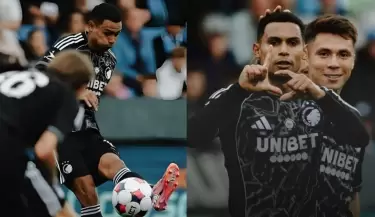 Marcos Lpez anot un golazo de tiro libre con FC Copenhague.