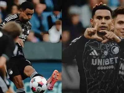 Marcos Lpez anot un golazo de tiro libre con FC Copenhague.