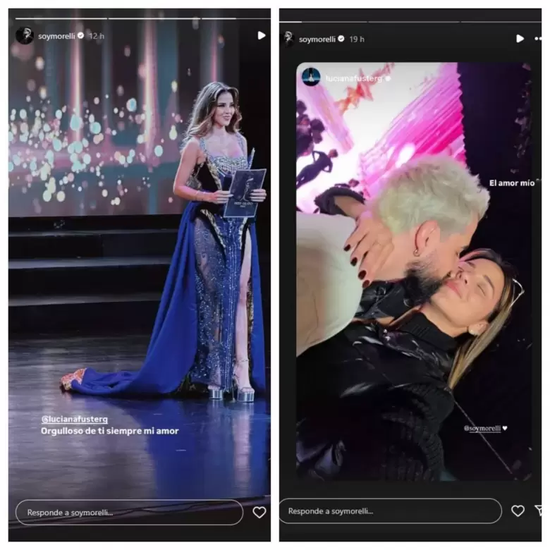Juan Morelli y Luciana Fuster gritan su amor en redes.