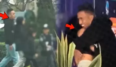 Christian Cueva vuelve a salir con sus tres hijos