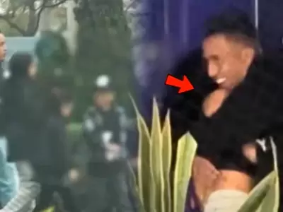 Christian Cueva vuelve a salir con sus tres hijos