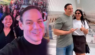 Mark Vito viaj con su novia Leslie Echavarra a Estados Unidos