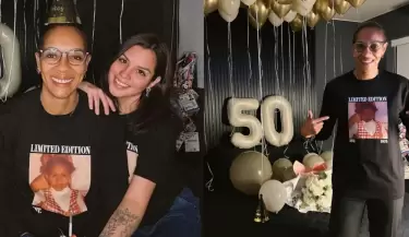 Leyla Chihun es sorprendida por su pareja con romntico detalle en su cumpleaos 50.