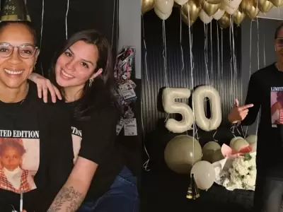 Leyla Chihun es sorprendida por su pareja con romntico detalle en su cumpleaos 50.