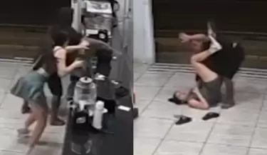 Mujer reduce a ladrn con una llave de Jiu-jitsu