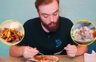 Ibai queda sorprendido al probar la comida peruana destacando el ceviche y el lomo saltado: "Qu viva Per"