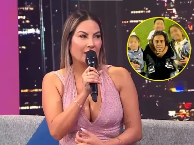 Pamela Lpez elogia la actitud de Cueva tras reencontrarse con sus hijos