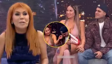 Magaly Medina cuestion el llanto de Paul Michael en programa de televisin.