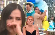 Maju llor en su cumpleaos porque su esposo habra descubierto chats con su productor, segn Magaly