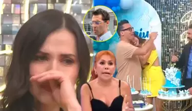 Magaly revela que Maju Mantilla llor porque Gustavo presuntamente descubri chats con su productor.