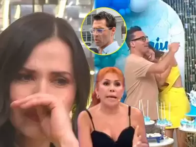 Magaly revela que Maju Mantilla llor porque Gustavo presuntamente descubri chats con su productor.