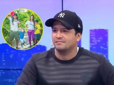 Reimond Manco adopt a los nios de su esposa como sus hijos