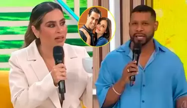 Ethel Pozo frena a Edson Dvila de hablar de polmica tema que sera sobre Maju Mantilla.