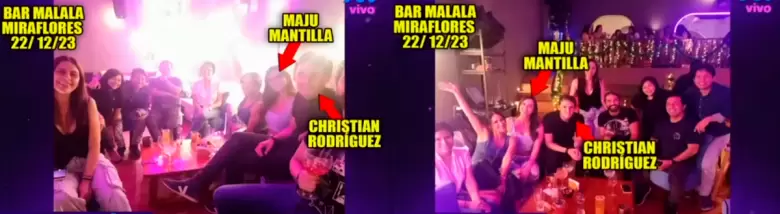 Maju Mantilla y su productor se muestran cercanos en fotos. (Magaly TV La Firme)