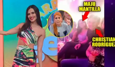 Magaly Medina revela imgenes de Maju Mantilla con Christian Rodrguez.