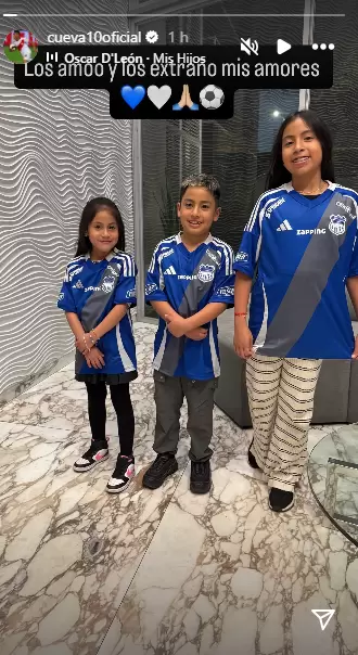 Christian Cueva expresa cunto extraa a sus hijos