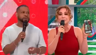 Edson Dvila y Janet Barboza protagonizan tensa discusin por rumor de matrimonio.