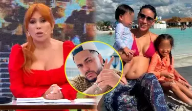 Magaly llama 'confiada' a Samahara Lobatn tras su viaje a USA sin Bryan Torres