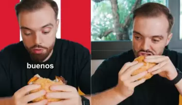 Ibai Llanos prueba el pan con chicharrn por primera vez