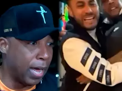 'Cuto' Guadalupe y Bryan Torres comparten su alegra por la libertad de Cristian Martnez.