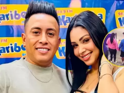 Pamela Franco y Christian Cueva captados juntos en Lima.