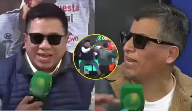 Silvio Valencia y 'Chevaristo' se van a los golpes en vivo tras discusin por eliminacin de Alianza Lima en Copa Sudamericana.