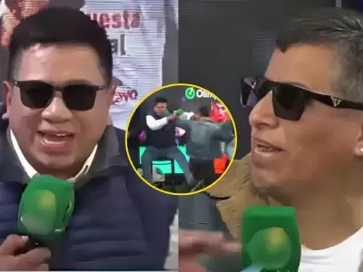 Silvio Valencia y 'Chevaristo' se van a los golpes en vivo tras discusin por eliminacin de Alianza Lima en Copa Sudamericana.