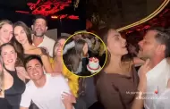 Natalie Vrtiz celebr su cumpleaos por anticipado junto a Yaco Eskenazi, Ale Venturo y el 'Gato Cuba'