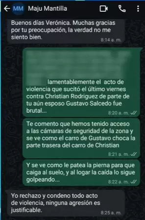 Maju Mantilla se pronuncia