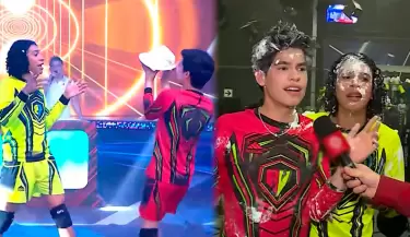 Josi Martnez y Valentino arman alboroto en EEG con tortazos y bromas.
