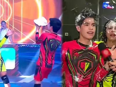 Josi Martnez y Valentino arman alboroto en EEG con tortazos y bromas.