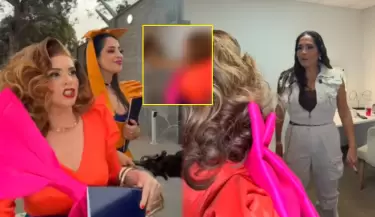 Johanna San Miguel y Katia Palma simulan pelea y causan sensacin en redes.